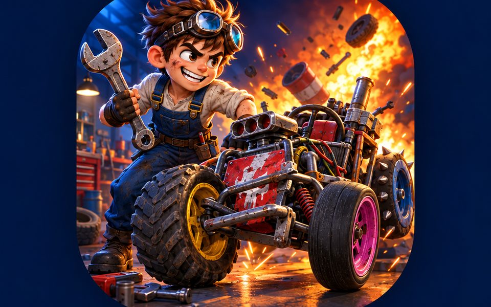 Gameplay van Build Mad met bouwconstructies